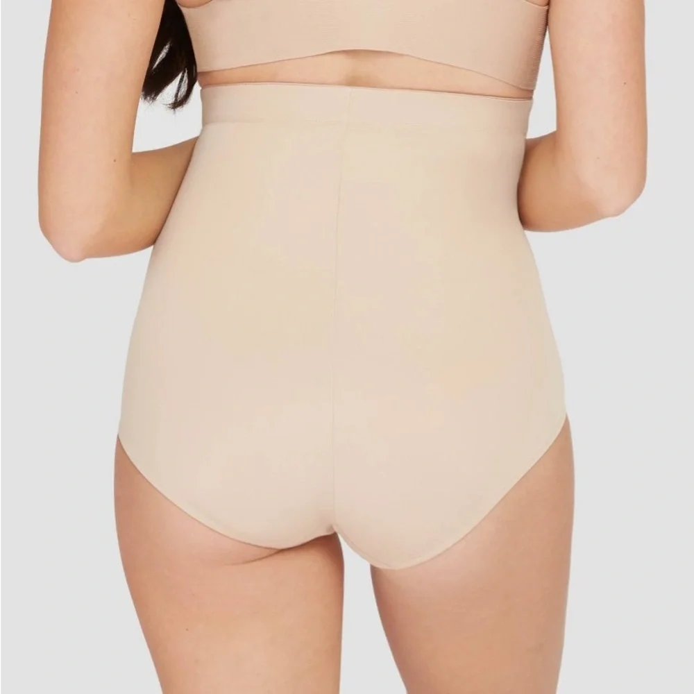 Assets by Spanx High-Waist Shaping Briefs in Nude